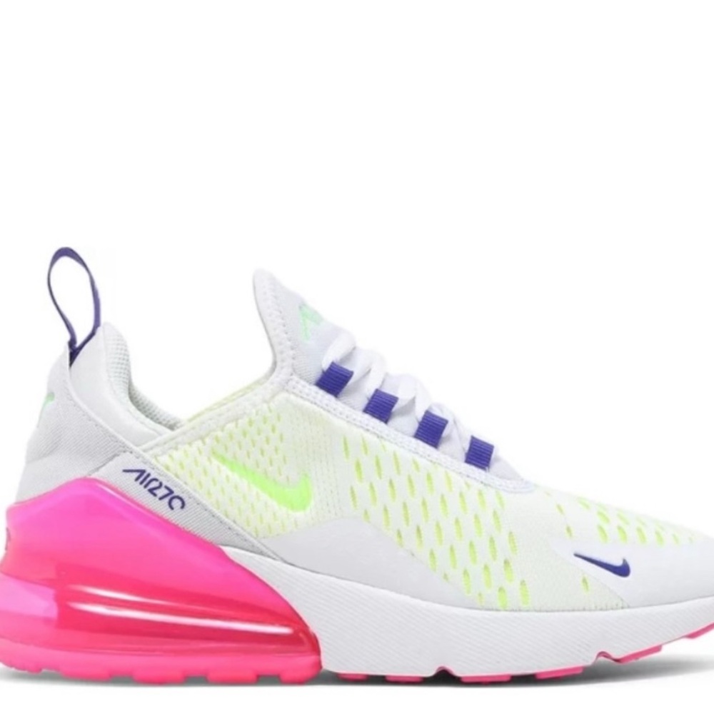 Nike Airmax 270C Pink, Neon Green and white
